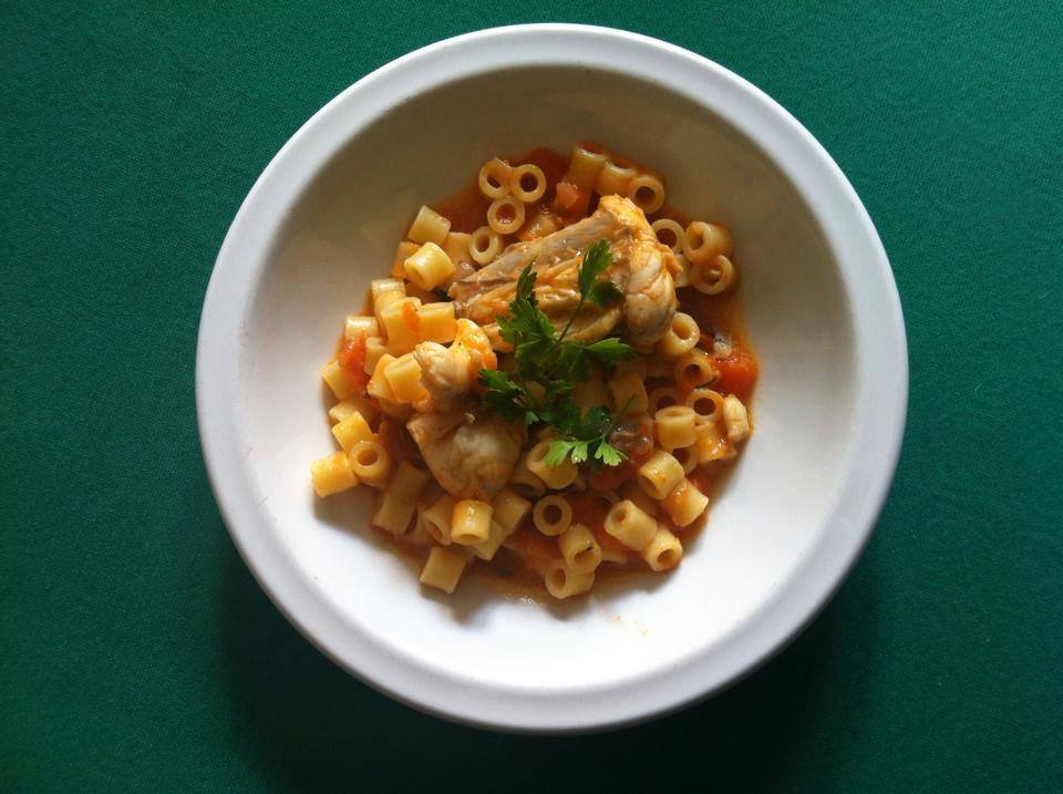 Tubettini con Pescatrice